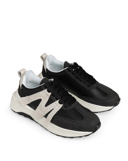 Tenis Negro Deportivo Letra M 9452SH